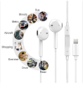 Quick Dazar 15 8-Pin Connector Handfree for iPhone | Compatible iPhone Handsfree | Earphones | Compatible iPhone Lightning Handfree | In-Ear Headphones | Handsfree with Lightning Connector Compatible for iPhone 7/ 7+/ 8/ 8+/ X/ XS Max/ 11/ 12/ 13/ 14/ Pro. 