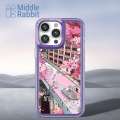 Middle Rabbit For Infinix 8 Smart 7 40i Hot 40 Pro Phone Case[Hello Kitty]Transparent Blade Back Shockproof Corners Slim Cover. 