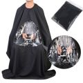 Hair Cutting Barber Cape with Window Phone Viewing Apron Stylist Gown   Hair Cutting  Apron  Barber Cutting Apron Hairstylist Saloon Beauticians Waterproof Gown Front-Back Cape. 