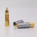 1Pair/2pcs RCA Plug 24K glod plated - Nakamichi. 