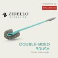 Double Sided Toilet Brush - Bathroom Cleaning Brush - Double Hockey Brush [Turquoise]. 