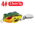 Superman Store* Outdoor Luya long-range thunder frog 2.5cm/3g mini frog hits black software. 