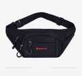 KASHIF LUGGAGE . Fanny Pack for Men Women 4 Zipper Pockets Waist Bag Lightweight Belt Bag for Traveling Casual Running Hiking Cycling, Black. 