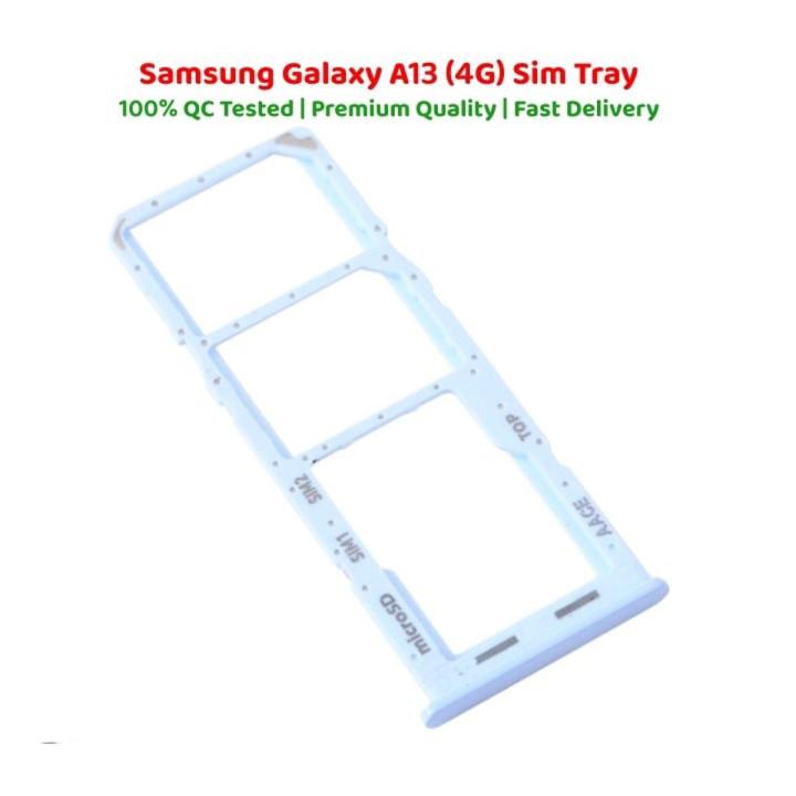 Samsung Galaxy A13 Dual SIM Tray Sim Jacket Sim Slot Sim Door For Samsung Galaxy A13 _ Blue