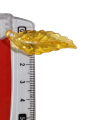 Pack of 40gms Beads, Yellow Curved Leaf Tussle (Latkan) Acrylic Beads For DIY Jewelry Making, Jewelry, DIY, And Crafting Accessories. 