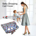 Polyester Shopping Cart Cover Cartoon Print Baby Shopping Cart Cover Waterproof Foldable Seat Cover for Kids/toddlers Machine Washable High Chair/grocery Cart Protector Infant Shopping Cart Cover. 