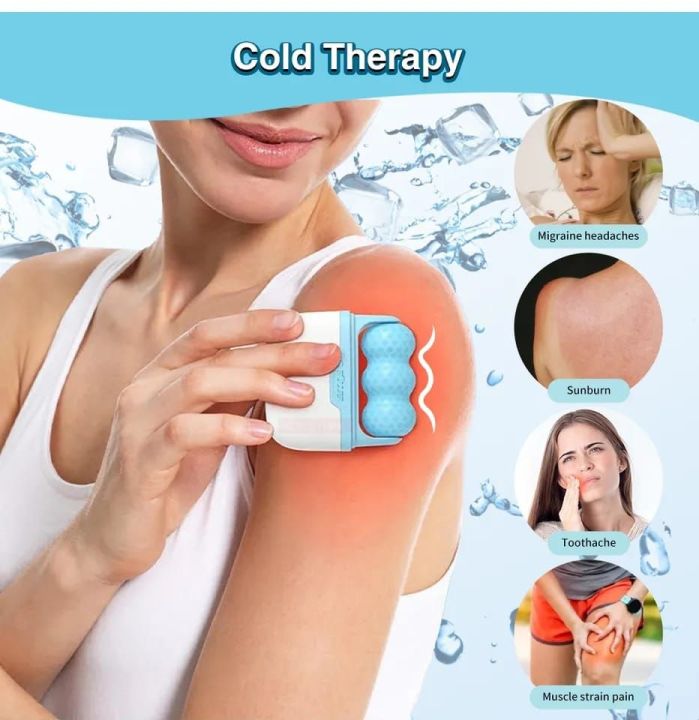 Ice Roller for Face & Eye Puffiness Relief, Ice Face Roller, Facial Icing Rolling Mould Moisturizing Reusable Massager for Home (Skin Ice Roller)