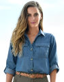 Denim Shirt/Jeans Shirt/Jeans top/Botton Down Shirt. 