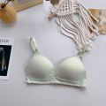 Raw wrap chest to prevent the light new sweet underwear less Japanese new products Xiaoqing female school girls high school gathering bra. 