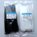 100pcs Nylon Cable Tie White/ Black Color Self-locking Plastic Wire Zip Tie. 