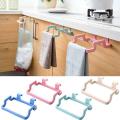 Plastic Kitchen Trash Garbage Bag Holder,Candy Color Towel Cabinets Rack Organizer. 