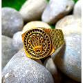 Rings for Men Rhodium plated ring Golden Turkish Design Rings For Men and Boys Fashion Stylish New Design Rings Stainless Steel. 