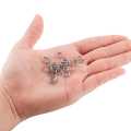 75pcs Keychain Open Jump Rings Eye Pins Jewelry Making Accessories Art Kits for DIY Epoxy Resin Key Chain Key Ring Pendants. 
