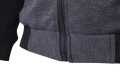 Designer Black Zipper Contrast Sleeves Jacket For Men. 