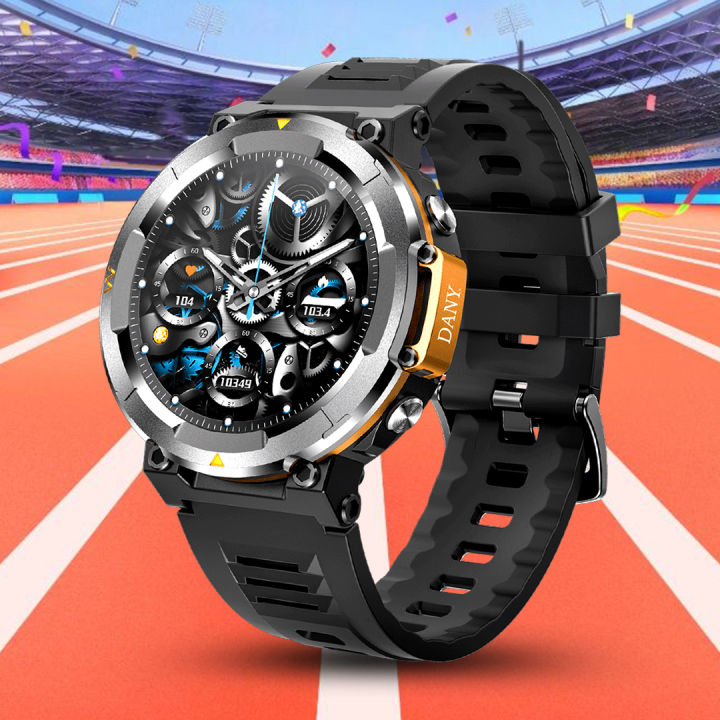 Dany Smartwatch D Force IPS Display, Smart Watch For Android and iOS Phones, Bluetooth Calling SmartWatch Heart Rate Sleep Monitoring IP67 Waterproof, Health Fitness Tracker Watch for Men & Women With 1 Year Brand Warranty Authentic Smartwatches