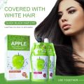2 Pcs Premium Quality Apple Hair Color Cream - Semi Permanent Apple Color Hair Dye - Apple Hair Color 72 Dark Brown Amonia Free. 
