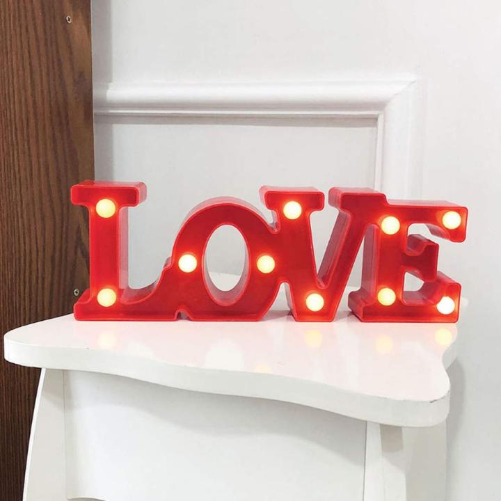 LED Love Joint Sign - Red | Romantic Decorative Light for Events & Home, Surprise your loved ones with this elegant and romantic decor piece.