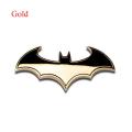 3D Batman Logo Metal Auto Car Motorcycle Logo Sticker Badge BADMAN LOGO golden. 