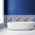 Techmanistan 60cm x 200cm Roll - Random Design Tile Stickers Pattern Oil Proof Kitchen Wall Sticker Wallpaper Bathroom Home Waterproof Self Adhesive Wallpaper Wall Sticker Tile Sticker. 