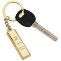 Gold Bar Keychain. 