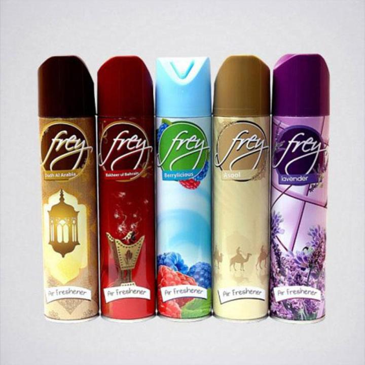 Room Freshner FREY Room Spray (Air Freshener)-300ML [ MULTI-FLAVORS] |  Daraz.pk