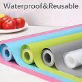 Antibacterial Fridge Mats Moisture, (Size 60cm x 200cm) Non-Slip, Washable for the Shelves of the Refrigerator, Anti-Moisture, DIY Cut to Size Mats, Drawer Mat,. 