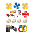 DC motor fan set for kids Electronic Science Project. 