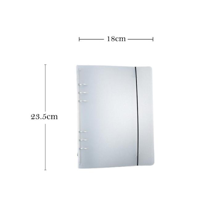 A5/A6/A4/B5 matte binder loose strap Loose Leaf Notebook Paper Planner Inner Page ring binder Stationery Gift Traveler Journal