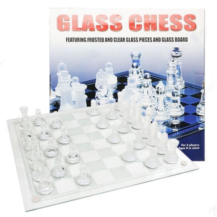 LYDJ%20Glass%20Chess%20Game%20Set%20Include%20Frosted/Polished%20Glass%20Chess%20Board%20and%2032%20Chess%20Pieces%20with%20Padded%20Bottom,%20Crystal%20Chess%20Set%20for%20Adults%20and%20Children%20Strategy%20Game,S%20-%20Image%204