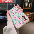 JIUMOO For Tecno Spark 8 Pro Case Cartoon Fashion Flower Side Edge Square Pattern Luxury Plating Phone Case Full Camera Casing Shockproof Protection Cases Soft Back Cover Softcase. 