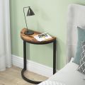 Tribesigns End Table, Half Circle Entryway Console Table, Small Semi-Round Table, Half Moon Table for Hallway with Sleek Modern Unique Design,. 