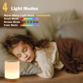 Night Light Touch Sensor Lamp Bedside Table Lamp for Kids Bedroom Rechargeable Dimmable Warm White Light RGB Color Changing. 