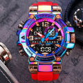 STRYVE Sports Electronic Luminous Colorful Waterproof Multifunctional Student Men's Fashion Watch LY212. 