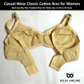 Best Quality Non Padded Bras for Women Casual Bras for Girls Adjustable Inner Wear Ladies Brassiere for C and D Cups Comfortable Brazzer in Beige 34 to 50 Size Bra Available Under Garments for Girls and Womens. 