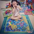 Floor Mat Game Snakes & ladders Game Ludo Snake Ladder Game Fun Multi Player Game Snake Ladder Mat  (800 x 700 MM). 