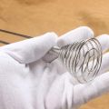 Steal Spring Egg | Stainless Steal Spring Egg Whisk Handheld |Egg Beater Elastic Spiral Cooking Tool|Spring Coil Wire Whisk Hand Mixer. 