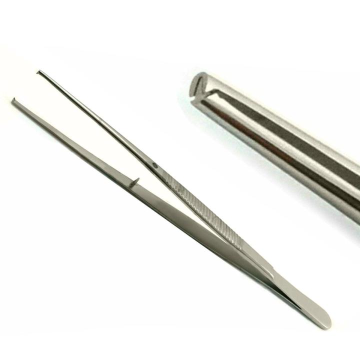 Premium Quality Dental Dressing Tweezers Cotton Dressing Forceps Kocher 1x2 Toothed Tissue Thumb Tweezer