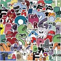 52Pcs Alphabet Lore Graffiti Sticker Car Guitar Suitcase Laptop Phone PVC Decal. 