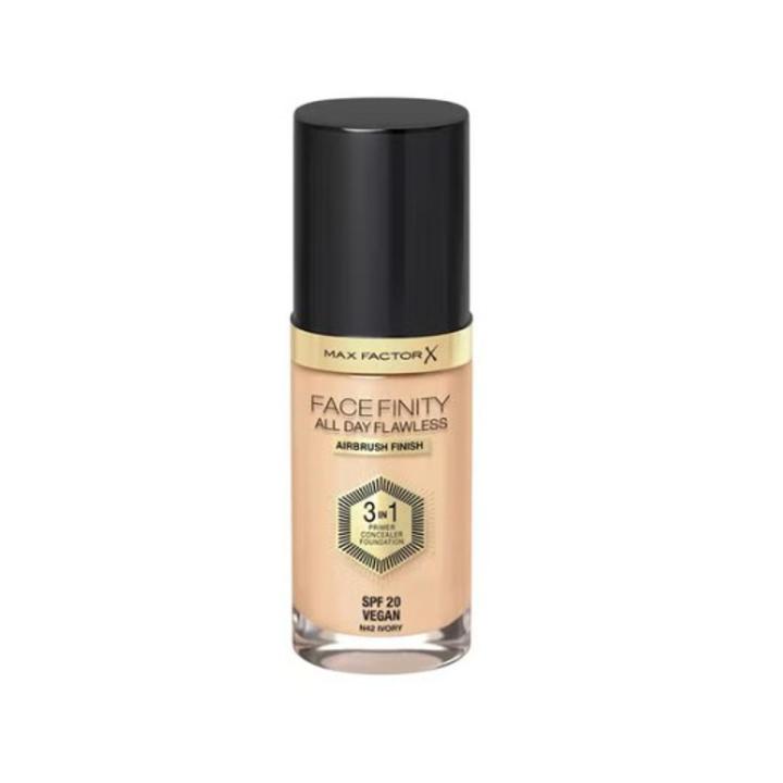 Max Factor Facefinity All Day Flawless Air Brush Finish 3 in1 Primer Concealer Foundation - Beauty by Daraz
