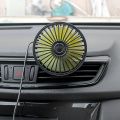 Universal Large Wind Three Speed Control USB Car Fan USB Car Fan Suction Cup Car Seat Back Single Head Car Fan 12V 24V. 