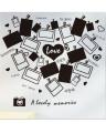 Picture Frames Wall Sticker Family Wall Decals Black Picture Frames DIY Removeable Wall Art Memories Vinyl Stickers for Home Living Room Bedroom. 