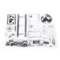 Clear Stamp Scrapbook Photo Cards Postcards 14x18cm Rubber Seal Silicone Stamps Craft Tool. 