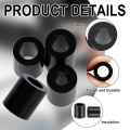 Nylon Spacers, Plastic Spacers Washers Assortment Set Kit 345 Pcs Electrical Outlet Screw Spacers, M3 Black Round Spacer Kit. 