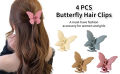 Butterfly Hair Claw Clips – Cute Pastel Color Hair Accessories for Girls & Women. 