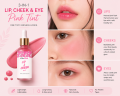 Red -Pink-Peach-Lip & Cheek Tint - Natural, Moisturizing, and Long-lasting  with Repairing Ingredients -. 