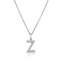 Silver Stainless Steel Alphabet Necklace/Locket/Pendants for Girls & Women with Chain - A to Z Your Name Alphabets. 