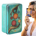 The Most Popular Deck Deck Cards Set 78 Card He Light Seer's Deck Card Games with Metal Box and Guidebook Witch Game. 