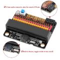 Micro-Bit Expansion Board IOBIT V2.0 Breakout Adapter Shield with Buzzer for BBC Micro:Bit Kids's Python Graphics Programming. 