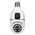 GSS E27 1080p Smart Home Security Camera, E27 Light Bulb WiFi IP Camera with 1 Million Ultra Clear Lens, Infrared Night Vision, and SD Card Slot. 