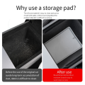 For Model 3+ 23-24 Central Control Armrest Box Silicone Pad Black. 